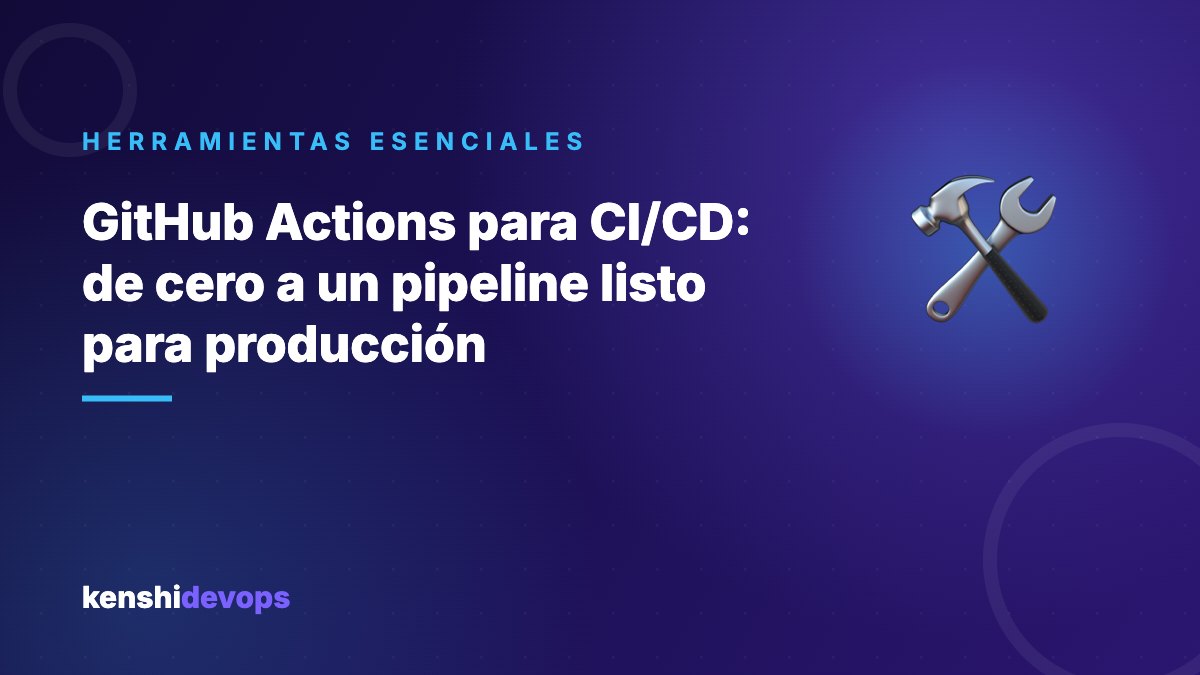GitHub Actions para CI/CD: de cero a un pipeline listo para producción